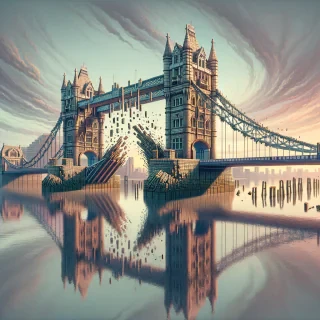 generate the beatiful london bridge falling down